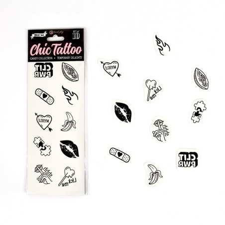 Votre Loveshop à Chartres 28 Set 10 tatoos Candy