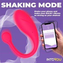 Lampe Bulby Rouge avec l'application INTOYOU