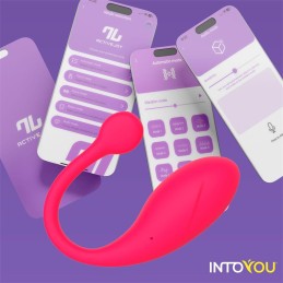 Lampe Bulby Rouge avec l'application INTOYOU